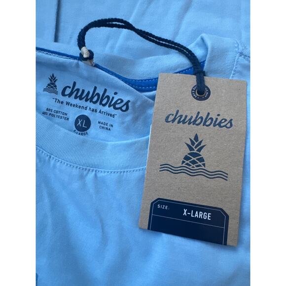 Chubbies The Howlin' For The Weekend Wolf Graphic T-Shirt Blue Boys XL NWT - Picture 4 of 5